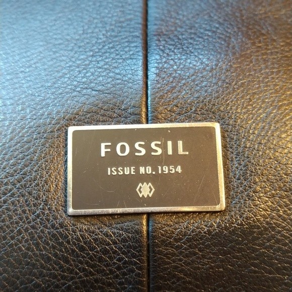 Fossil Dawson Pebbled Leather Tote Crossbody Bag EUC - Picture 8 of 12